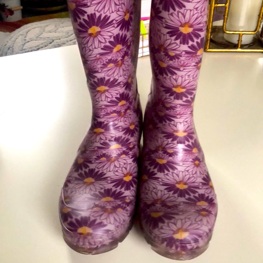 Kimik Daisy print Rain Boots